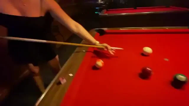 Pool Slut Wins Big with Tits Bouncing Free