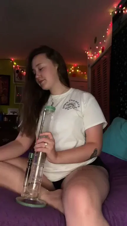 Chillin at home with bongs rips"” my type of fun!