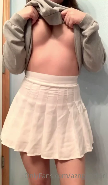 🍑 Busty Asian Slut Bursts Out Massive Tits & Teases in Mini Skirt 🔥