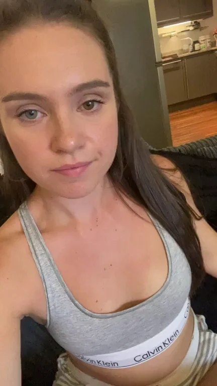 😈 Flatmate Almost Caught Me Panties-to-Side Tease 💦