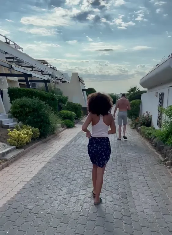 I walk better with no panties [F]