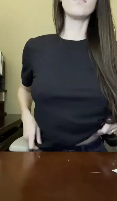 [F]eeling so horny today… thought if I was quiet enough I could give my pussy a little attention ?. What should I do next?