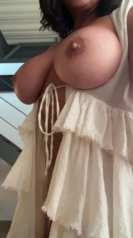 All Yours 🍒 Thick Ebony Slut Teases Tits & Ass 🔥