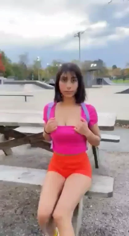 Boobs out in the park ;)