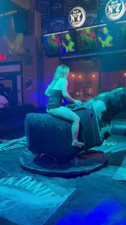 Bull riding with no panties!