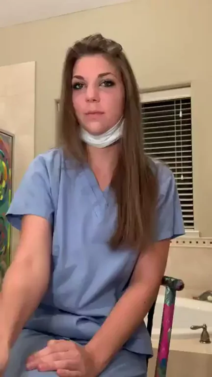 Kinky Nurse Slurping Suction Dildo on the Job 💉🍆😈