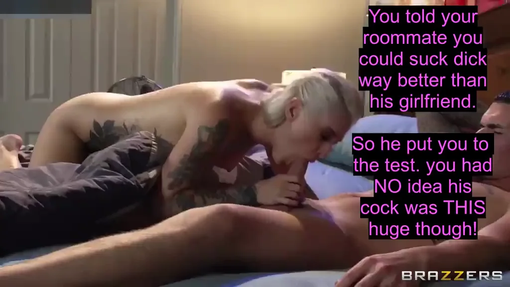 Sissy Sucks Big Dick Better Than His GF 😈🍆💦