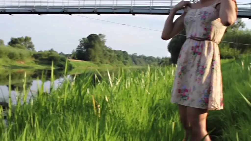 Flashing Tiny Titties Under The Bridge