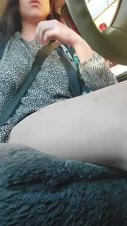 Veronica flashing from car.