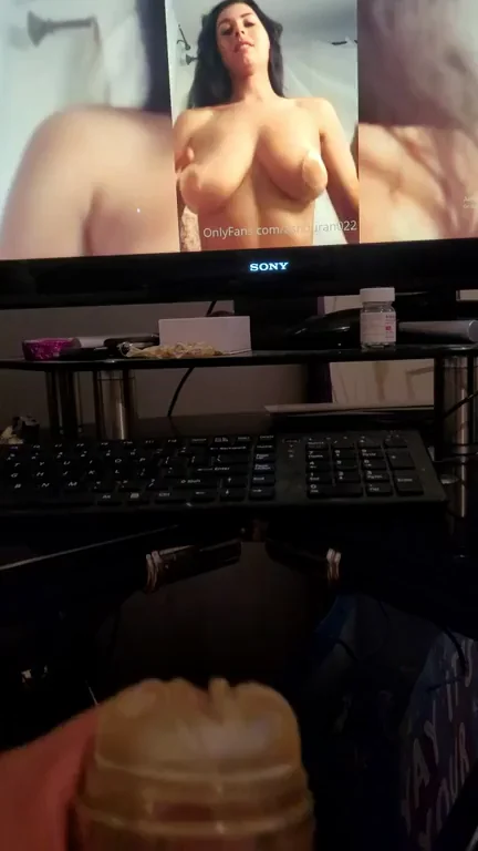Ashley’s Massive Nipple Tits Fuel Epic Fleshlight Pound 💦🍆