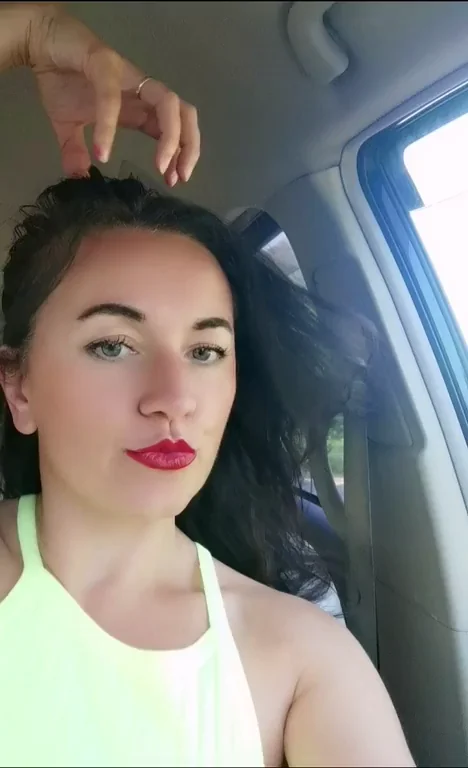 Fridays Got This Horny MILF Teasing Tits in the Car 🤤🍈🍈