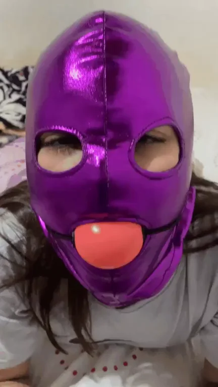 I'm punished to stay like this, until I'm wet with saliva [f]