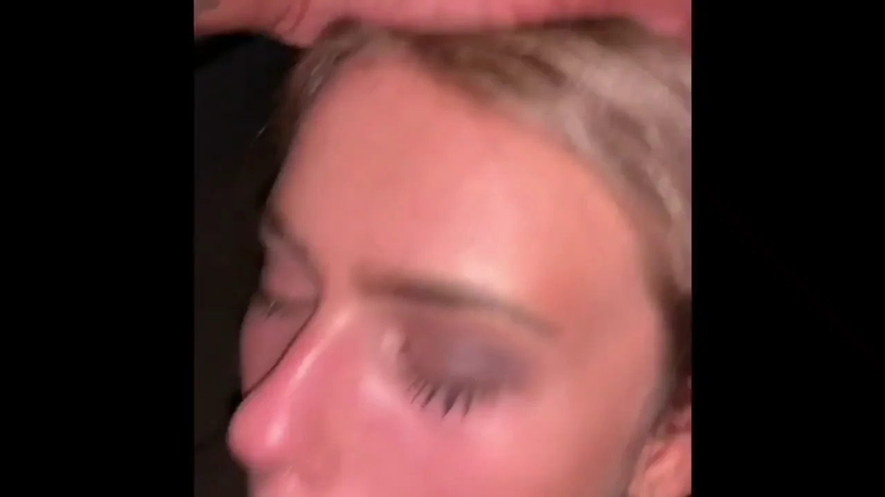 Blonde College Slut Worships Massive BBC