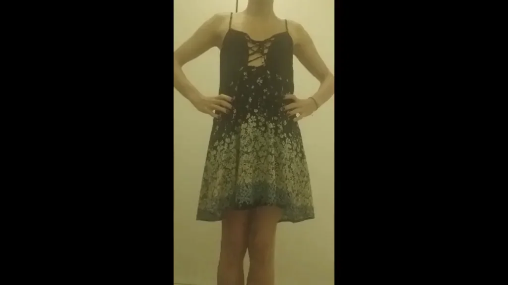 Dress Tease Surprise: Unleashing That Thick Trans Cock!