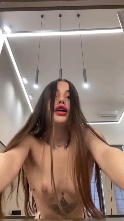 Naughty Slut Flaunts Her Cutest Perky Boobs 😈🍒
