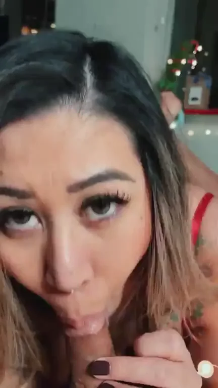 🎄 Begging to Be Your Christmas Cumslut - She Finishes the Job! 💦