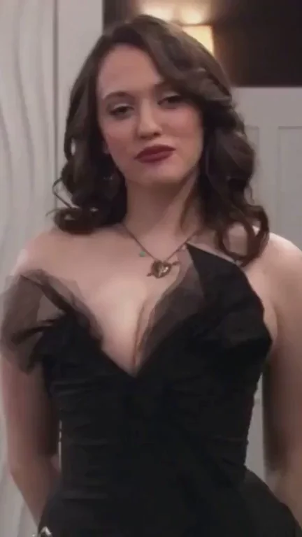 Kat Dennings' Massive Tits Tease in Sexy Black Dress 💋🍒
