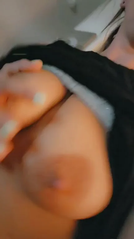 Cum play with my tits while I play with my toys🌶