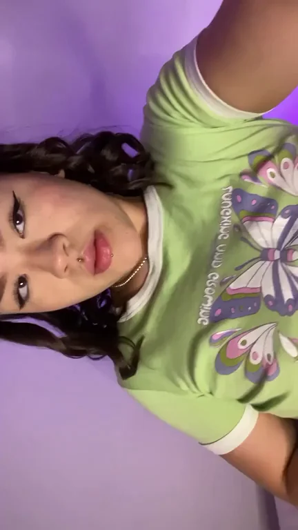 18YO Tease in Butterfly Tee: POV Ride Temptation