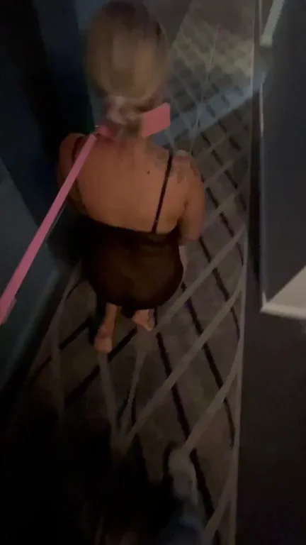 Being led to the boudoir ?