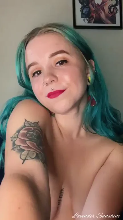Sassy Goth Slut Teases with Tits Out