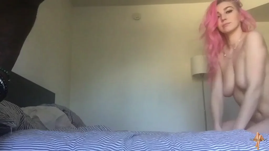 Pink Haired Slut Takes Massive Black Cock 🍆💖
