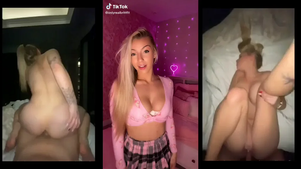 [/r/tiktoknsfw] Busty blonde shaking booty