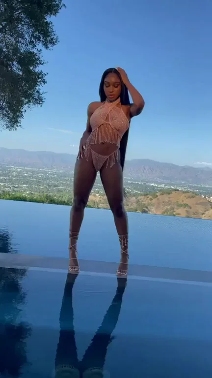 Normani's Thicc Ass Tease by the Infinity Pool 🔥🍑