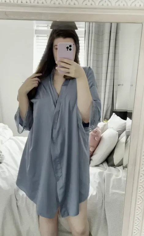 Real Deal Chubby MILF Drops Robe for Raw Mirror Nudes