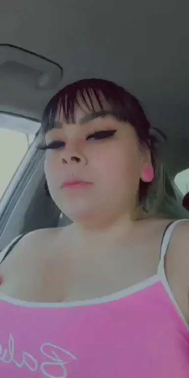 Hotwife's Big Titty Flash on Nail Run 🚗💅🍈🍈