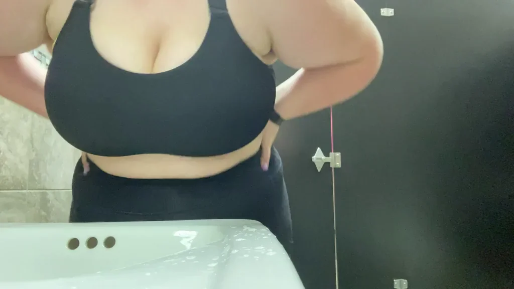 Titty Tuesday Sweat-Drenched BBW Gym Slut Drops Massive Jugs Post-Workout