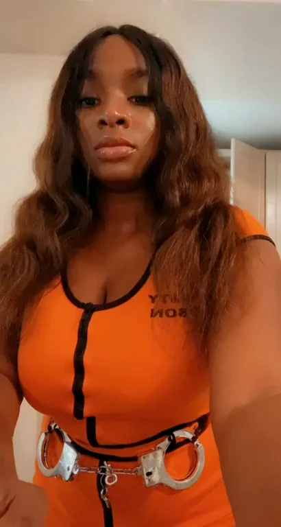 Happy Halloween Titty Drop in Handcuffs! 🔗👻🍑