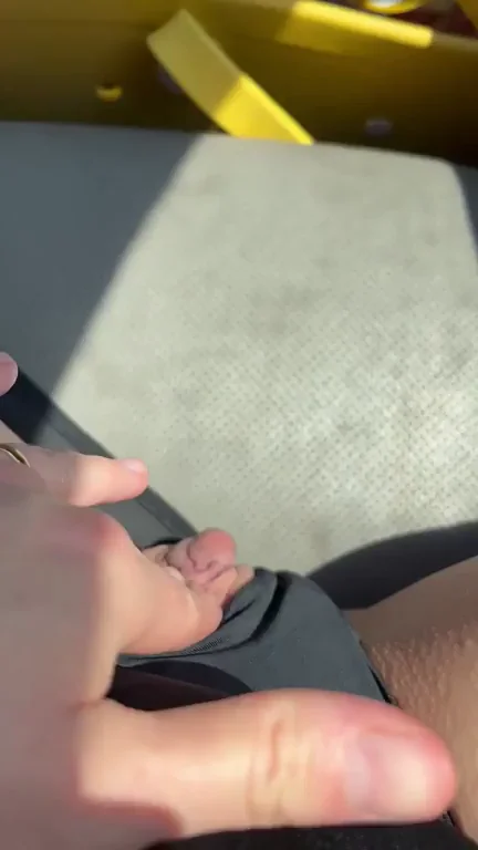 Fucking myself with his pre-cum