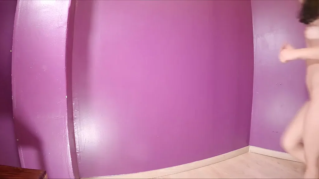 Petite Asian Slut Pounded Hard Against Purple Wall 💜🍑🔥