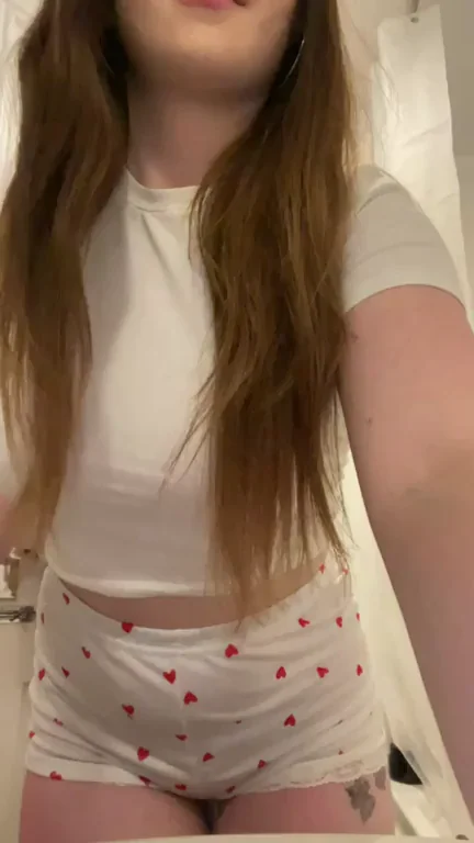 Toilet Slut Sneaks In for Busty Petite Tease Fest