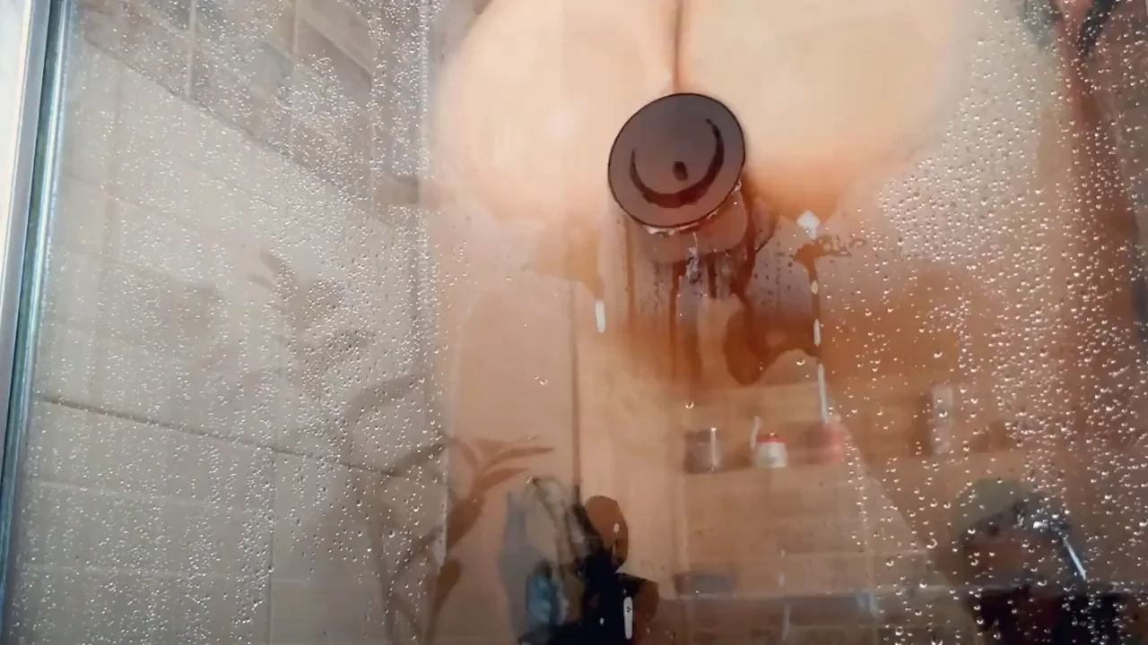 Shower Slut Rides Suction Dildo Classic