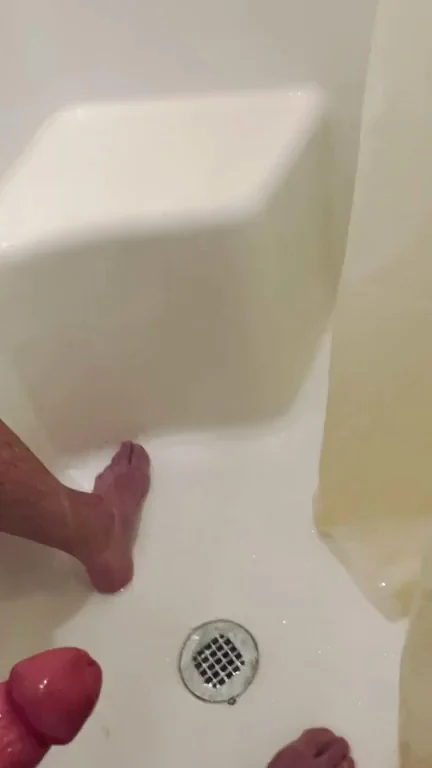 Daddy's Massive Cock Gets Soapy Clean in the Shower