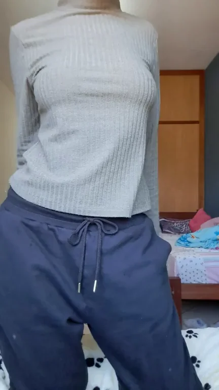 Dorm Slut's Perky 19yo Asian Titty Drop Tease