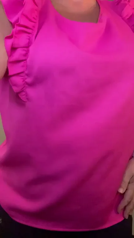 Office MILF's Epic Pink Top Titty Drop Bombshell