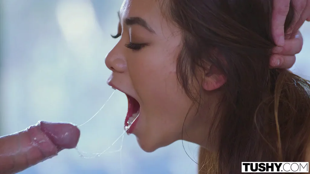 Vina Sky Assuming The Perfect Position To Suck Cock