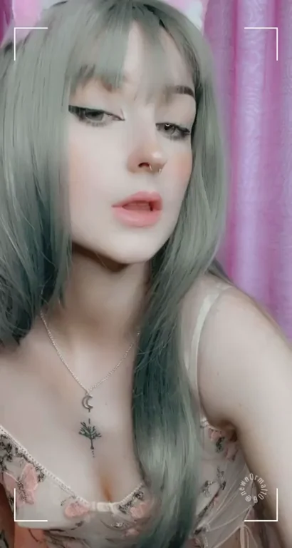 Gray-Haired Catgirl Ahegao Tease: Spit-Dripping Hunger