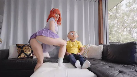 🔥 Jessica's Redhead Tease Day with Doll Boy 😈🍑