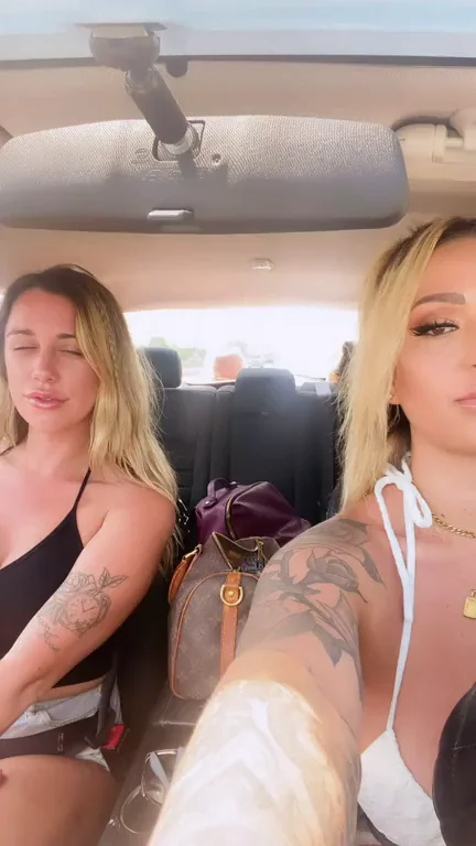 Freeway Flashing Two girls