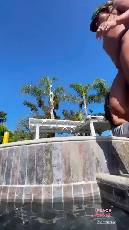 Poolside Big Ass Jiggle Tease