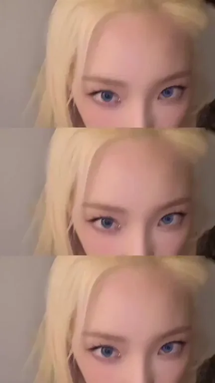 🔥 Taeyeon Blonde Bombshell Stare Makes You Cum Hard 💦👅