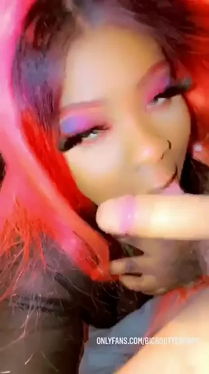 Feed Your Cum Babies to My Hungry Mouth 😈 Dark Skin Slut Craves White Loads 💦👅