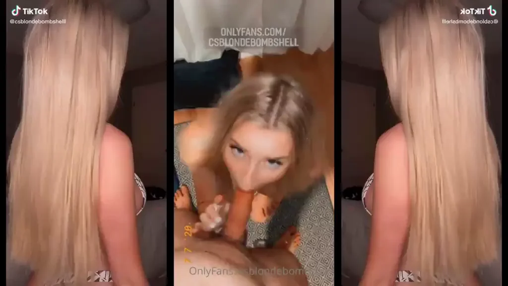 🔥 CSBlondeSummer Slurps Fat Cock Like a Hungry Slut 💦🍆