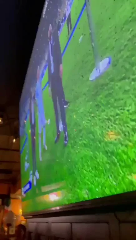Holy Fuck bimbo bar slut flashing her juicy tits on TV screen 😍🍈🍈