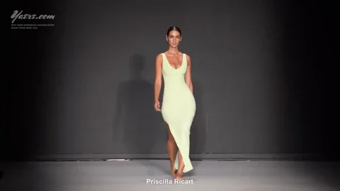 Tight dress on the catwalk