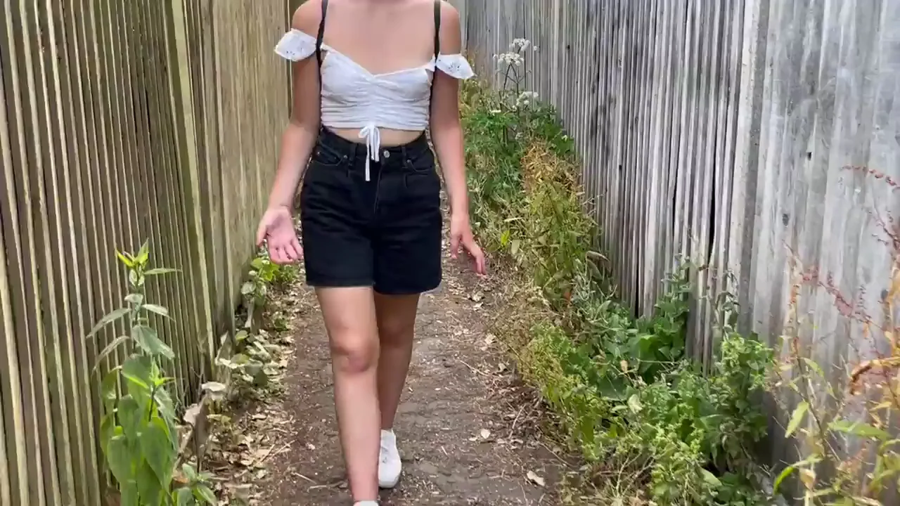 Catch My Massive Tits Flashing Down the Alley! What You Gonna Do? 😈🍈🍈
